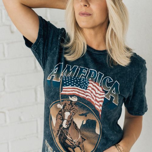 AmericanCowboyMineralWashGraphicTee 3