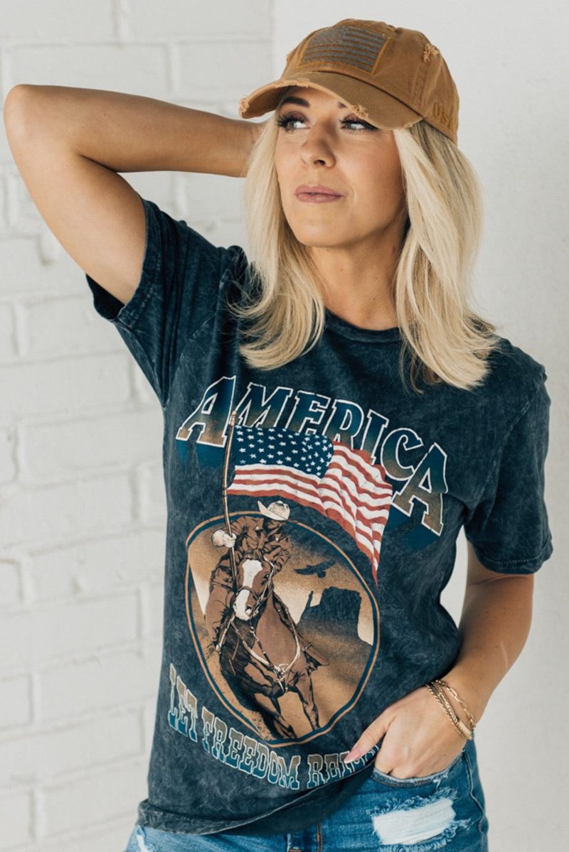 AmericanCowboyMineralWashGraphicTee 3