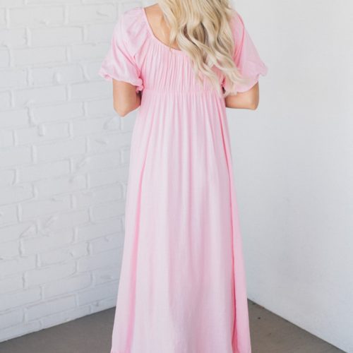 AvaPuffSleeveTieFrontDress 3