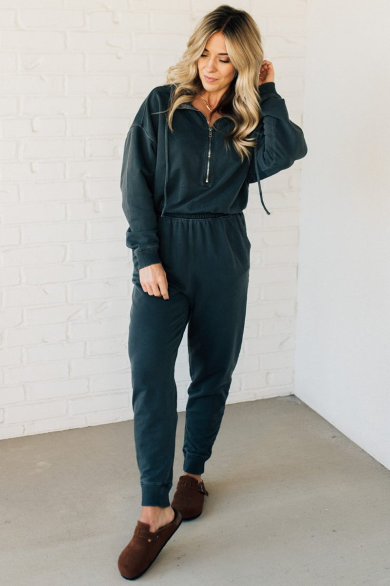 BirdieStoneWashedJumpsuitAshBlack 2