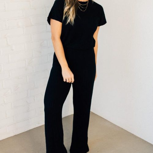 CassiaBrushedRibbedJumpsuit 2