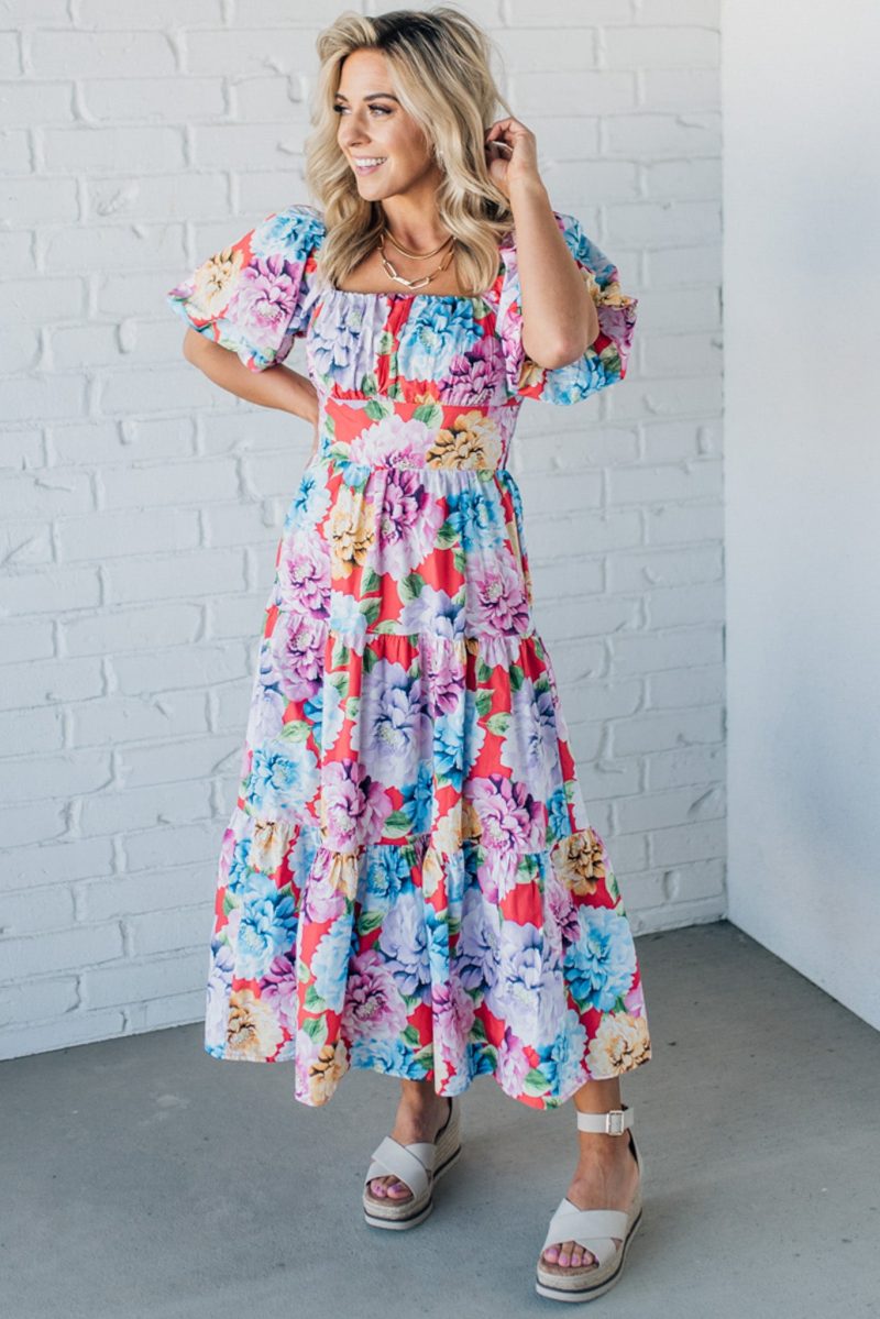 CaullieFloralPuffSleeveMaxi 2