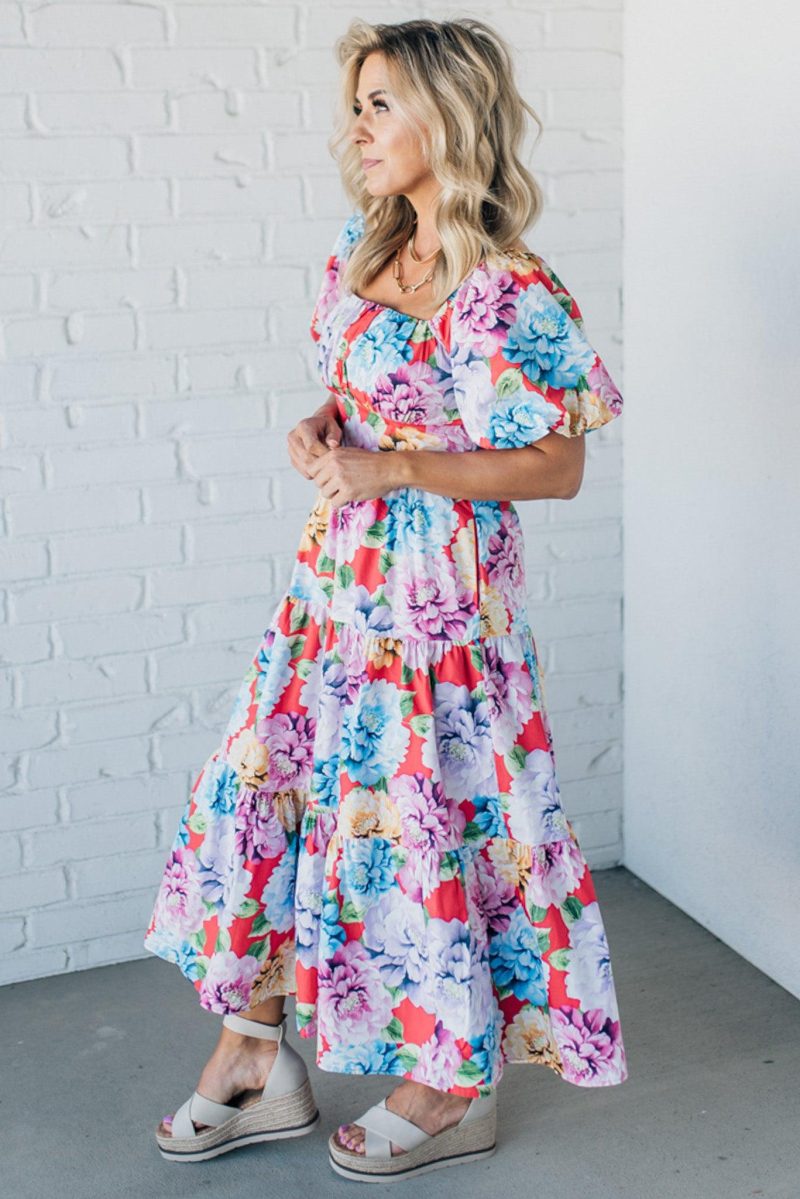 CaullieFloralPuffSleeveMaxi 4