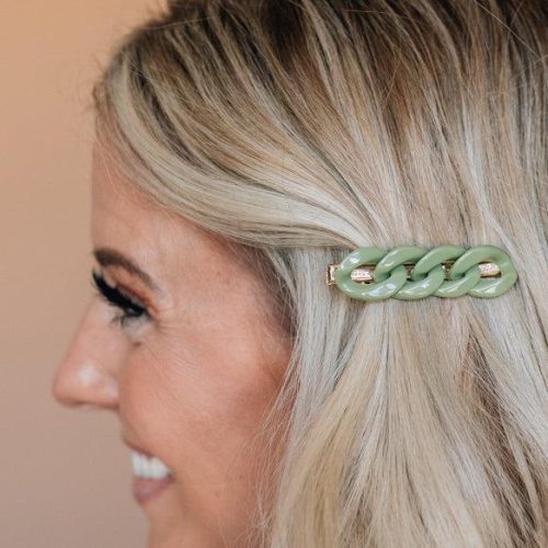 ChainlinkHairClipGreen