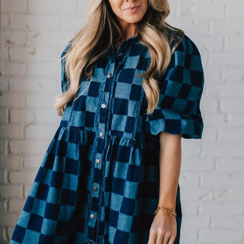 CheckeredDenimDress 6