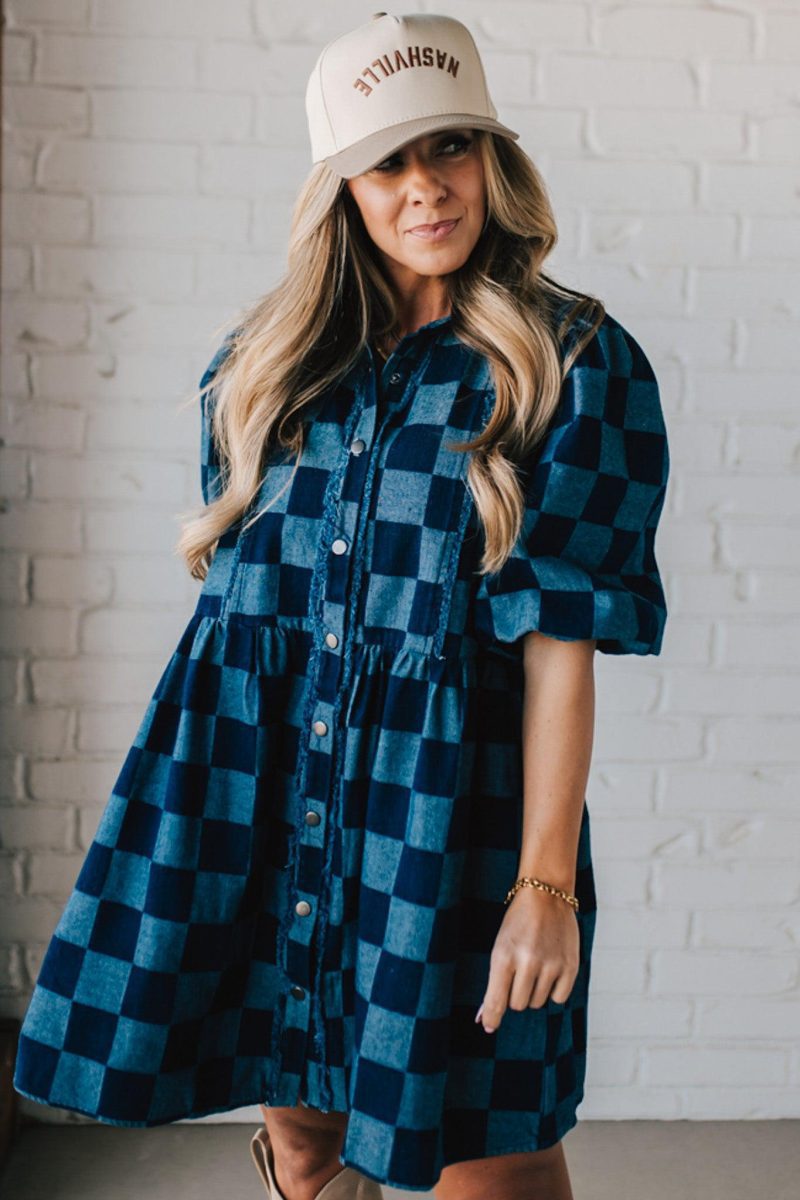 CheckeredDenimDress 6