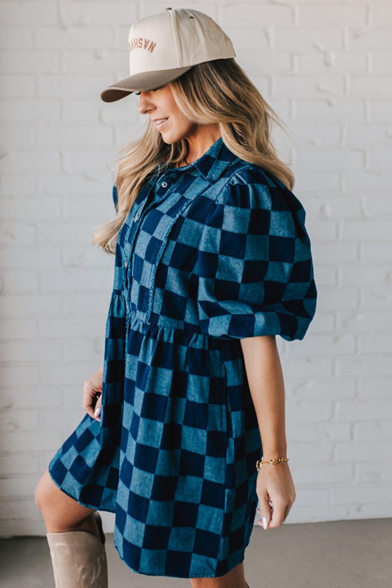 CheckeredDenimDress 7