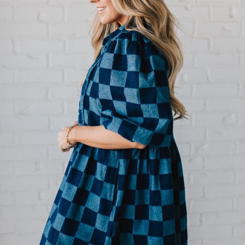 CheckeredDenimDress 8