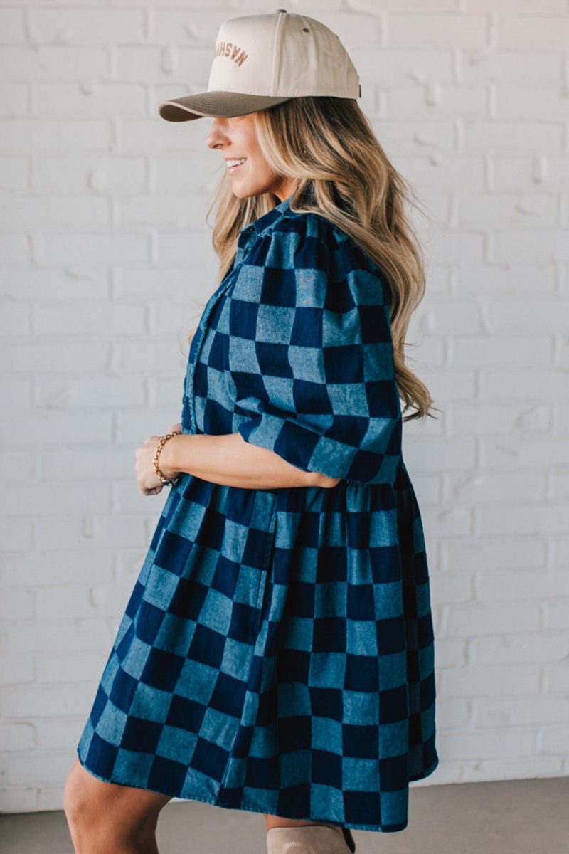 CheckeredDenimDress 8