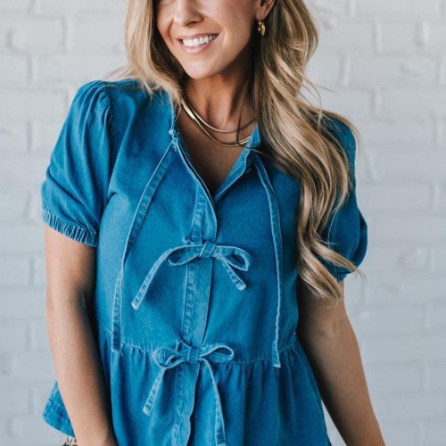 DenimTripleTiePeplum 3