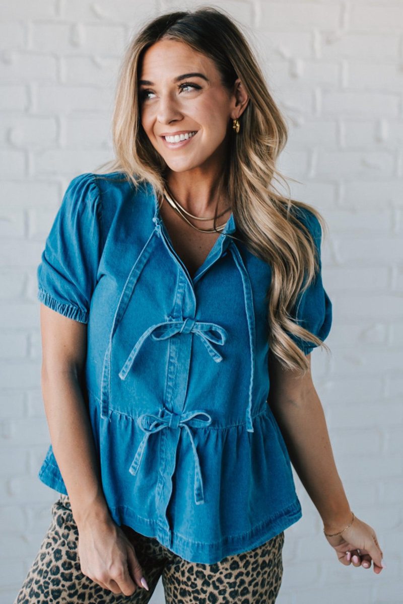 DenimTripleTiePeplum 3