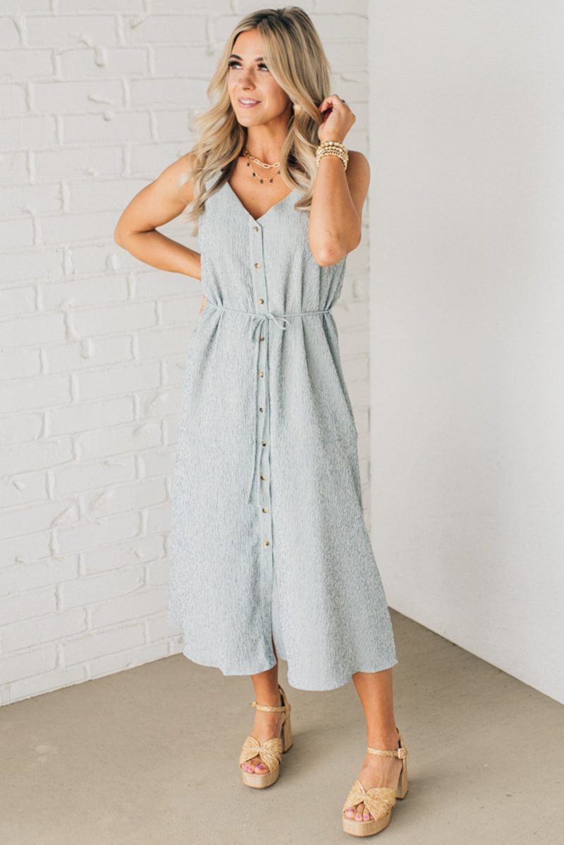 EastsideButtonedMidiDress 1