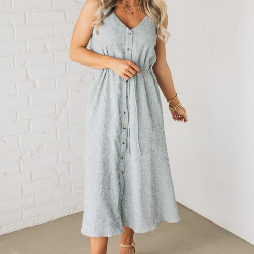 EastsideButtonedMidiDress 2