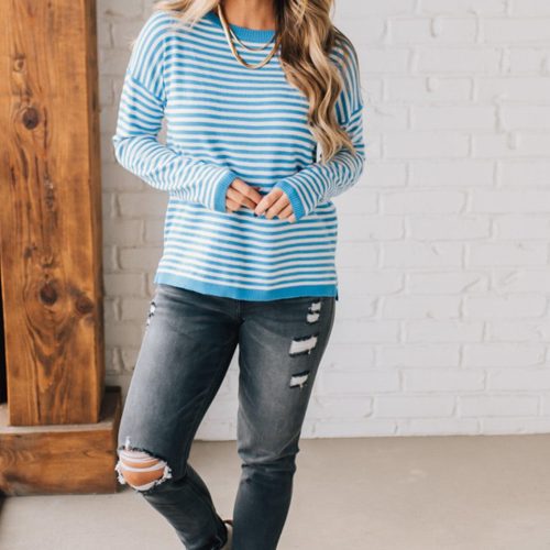 EmmyStripedSweaterBlue