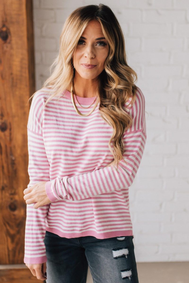 EmmyStripedSweaterPink 4