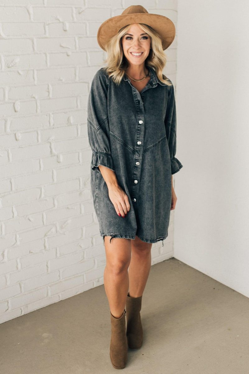 FlorenceDenimDressGrey c4356ba4 d227 405c 941c a582c7593d61