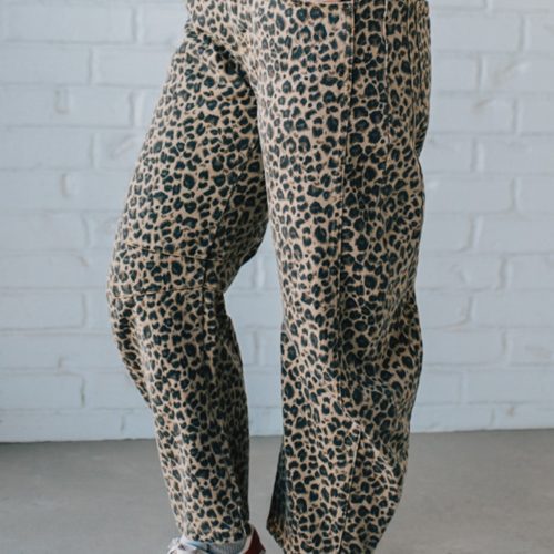 LeopardBarrelDenimJeans 4