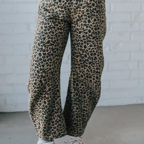 LeopardBarrelDenimJeans