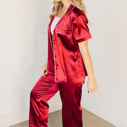 MargoSilkPajamaSetBurgundy 3