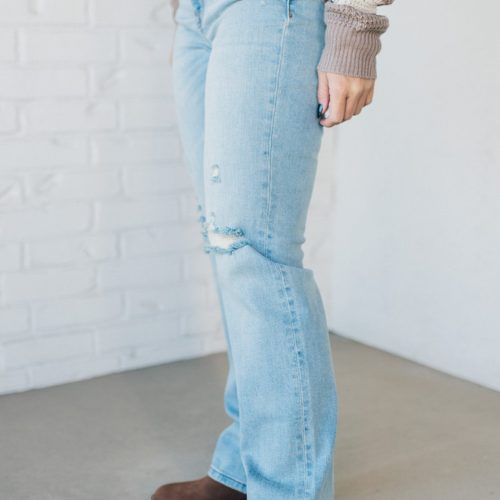 MaverickHighRiseDadJeans LightWash 3