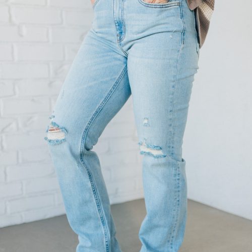 MaverickHighRiseDadJeans LightWash 4