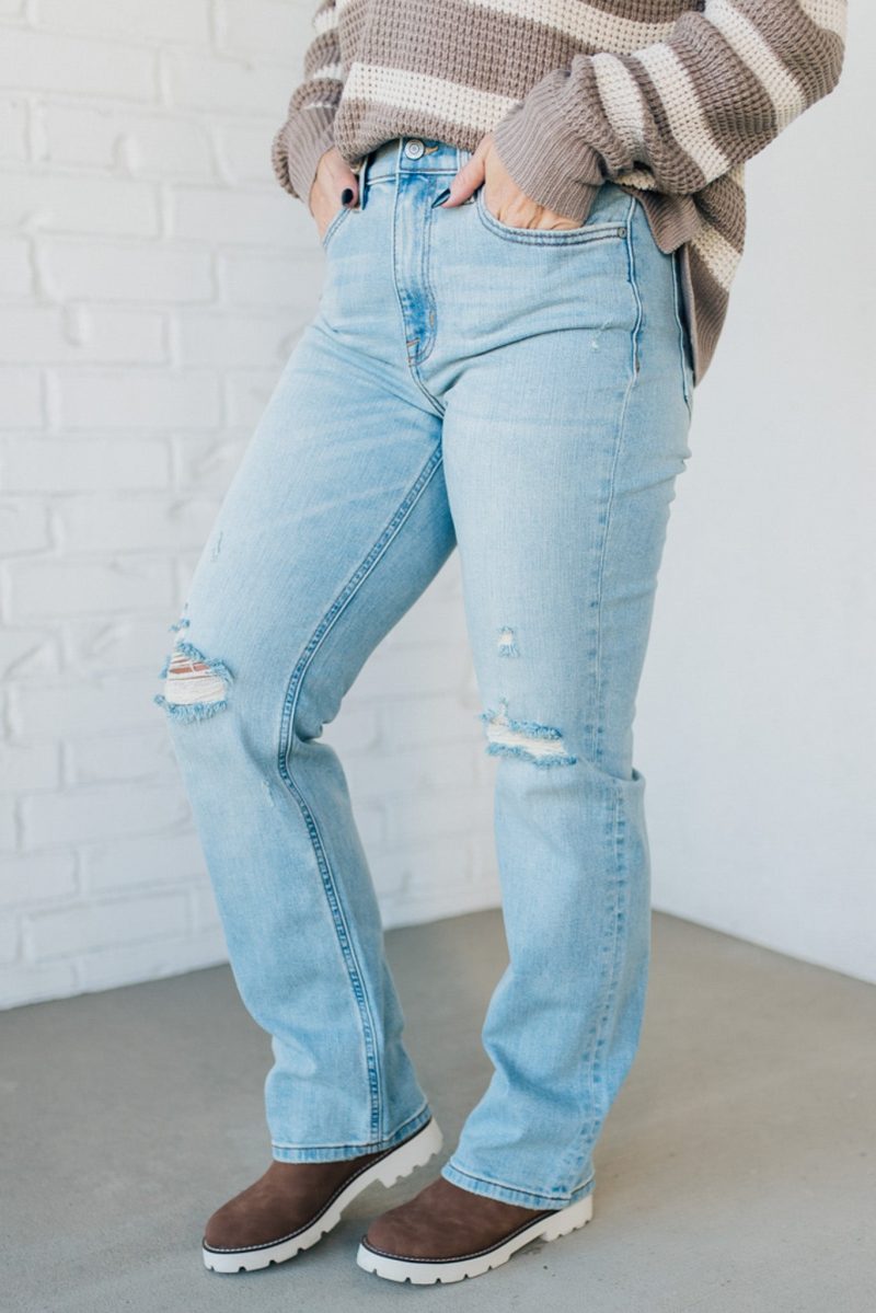 MaverickHighRiseDadJeans LightWash 4