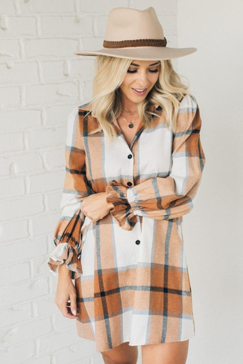 PerfectPlaidShirtDress 3