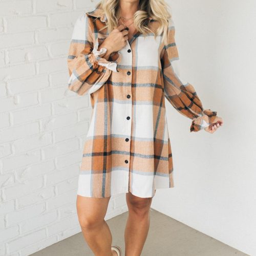 PerfectPlaidShirtDress 4