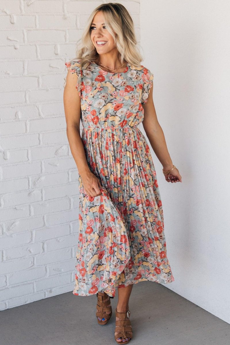 PrimrosePleatedMidiDress