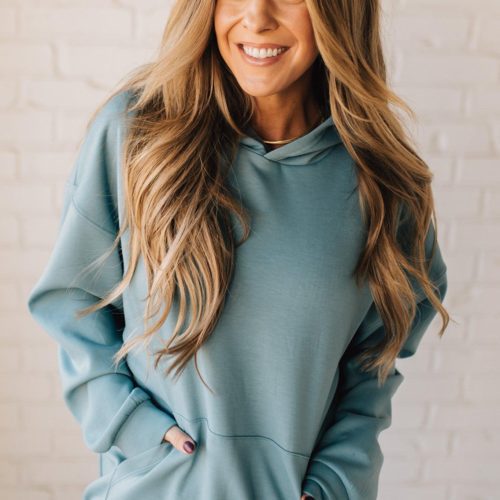 ReeseOversizedAthleisureHoodieBlueGrey 1