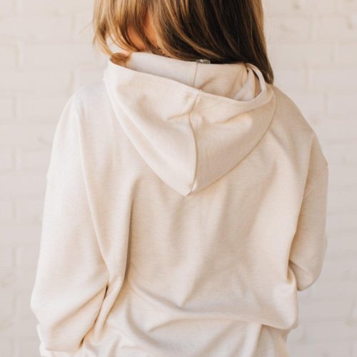 ReeseOversizedAthleisureHoodieHeatherBeige 3