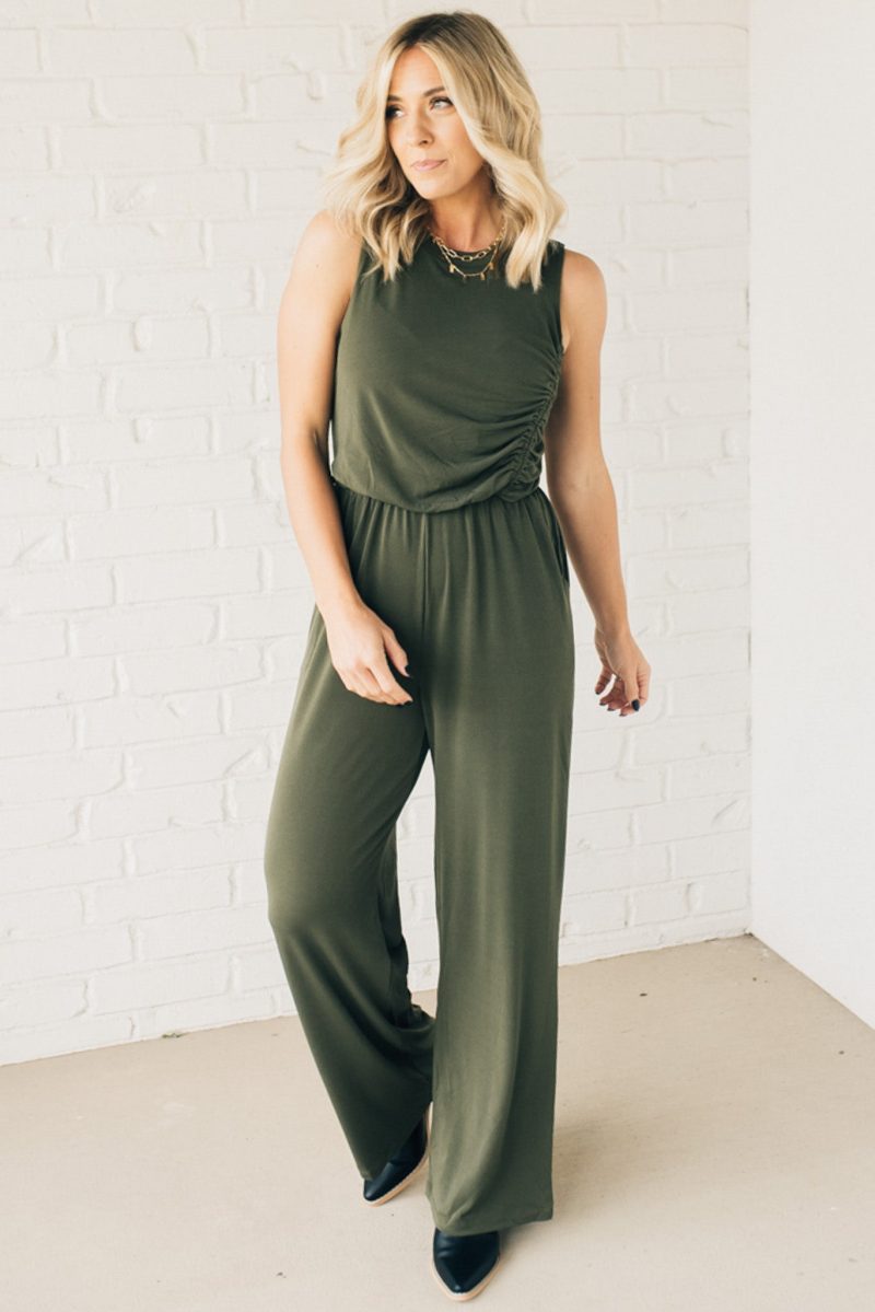 SingleRouchedSideJumpsuit 2