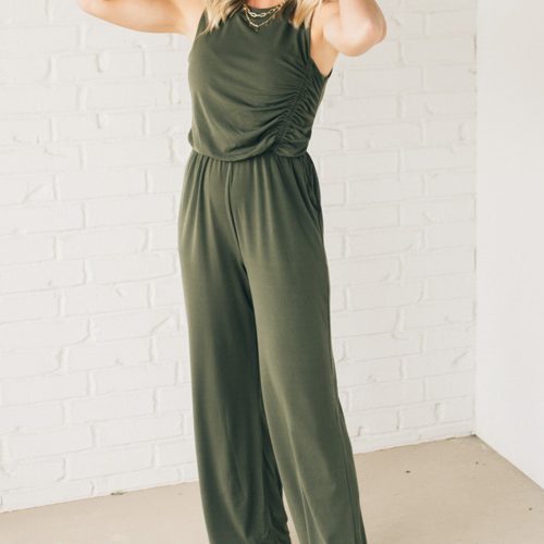 SingleRouchedSideJumpsuit 3