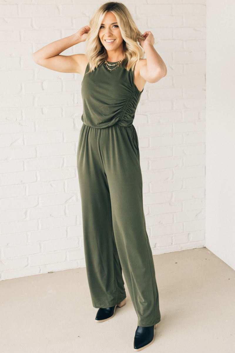 SingleRouchedSideJumpsuit 3