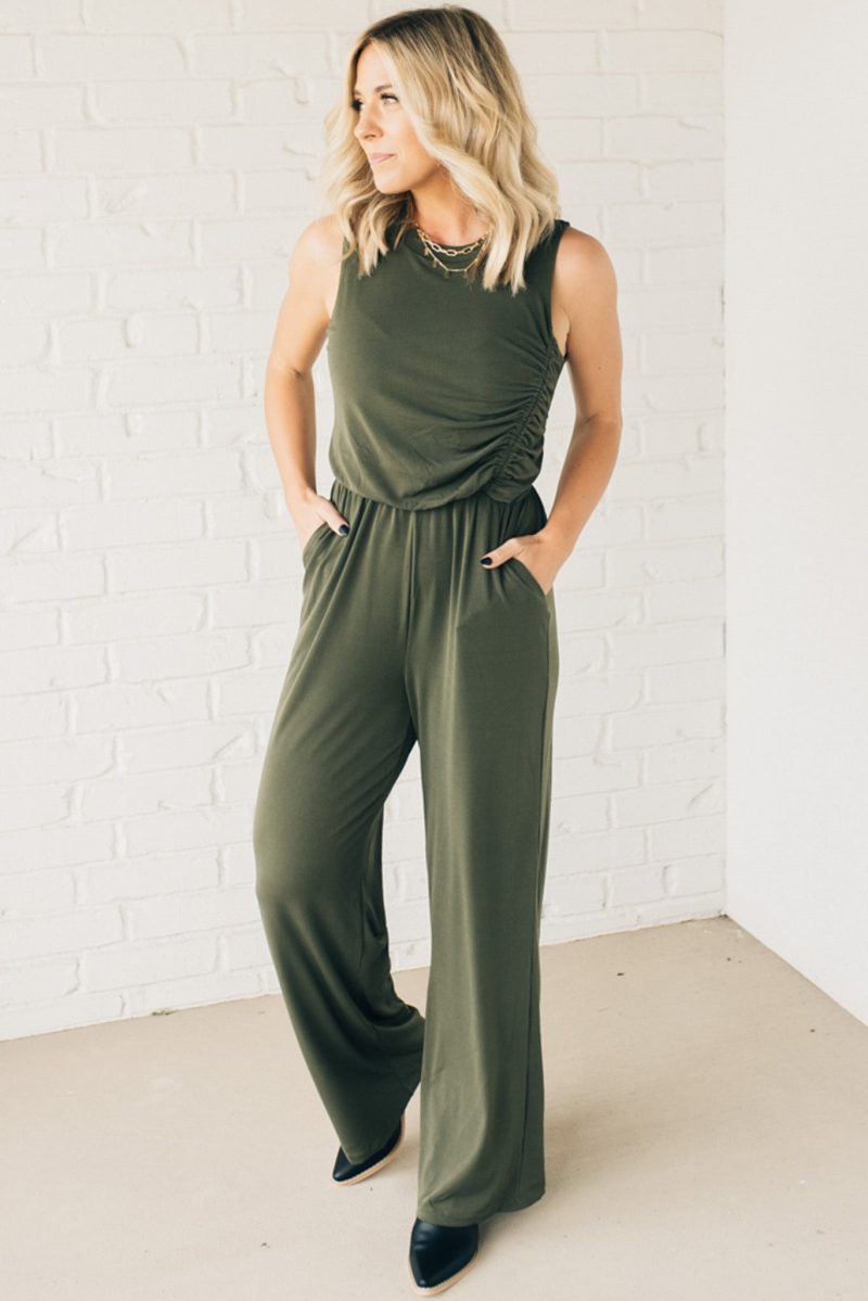 SingleRouchedSideJumpsuit 4