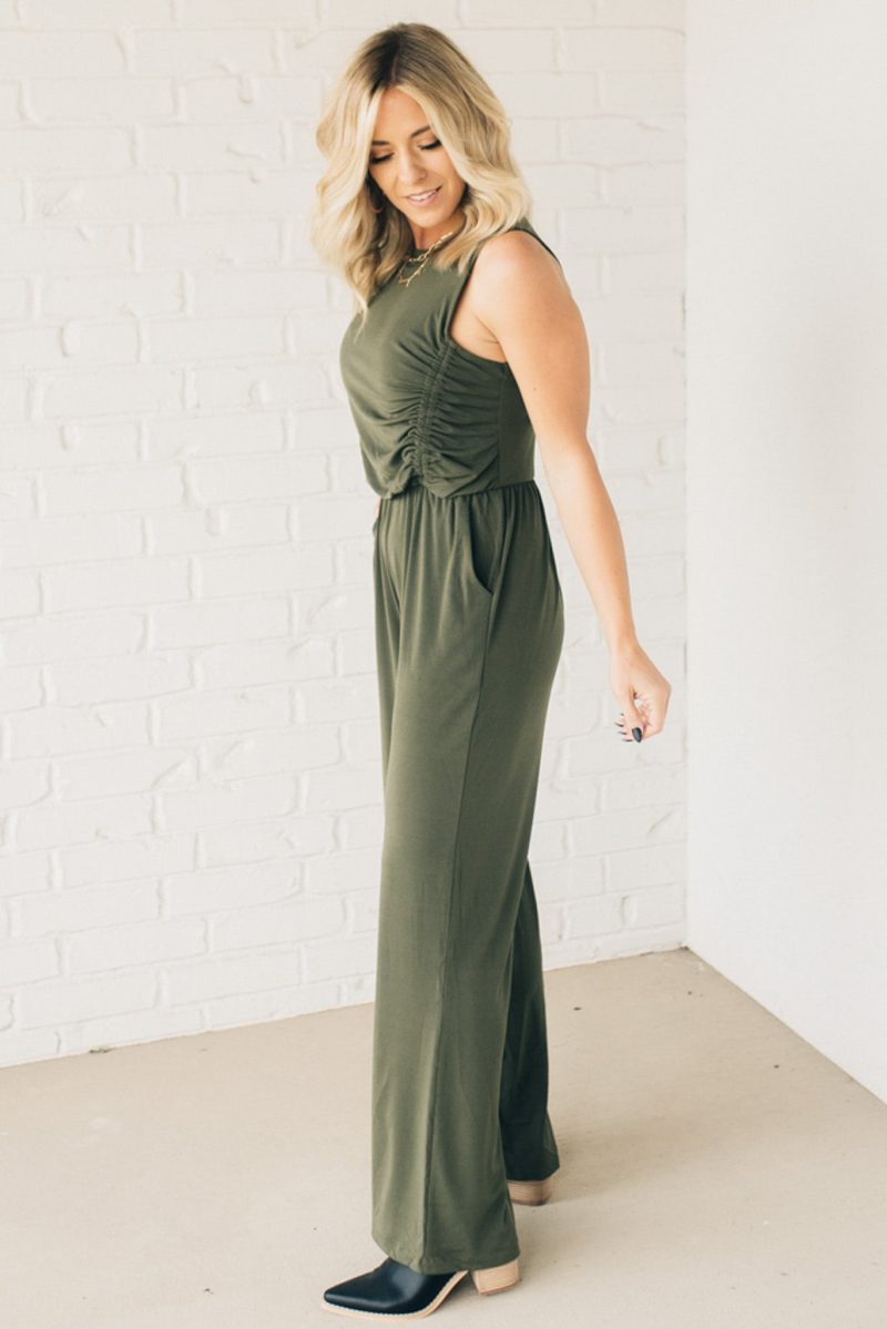 SingleRouchedSideJumpsuit 5